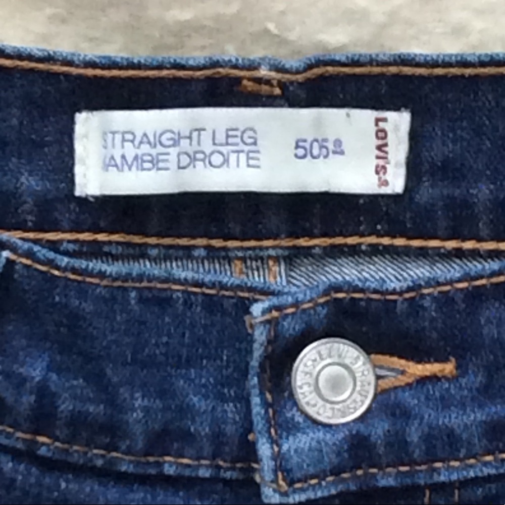 Levi’s mid-rise straight leg blue jeans - Picture 3 of 7
